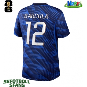 Frankrike Bradley Barcola #12 Hemmatröja VM 2026 Kortärmad